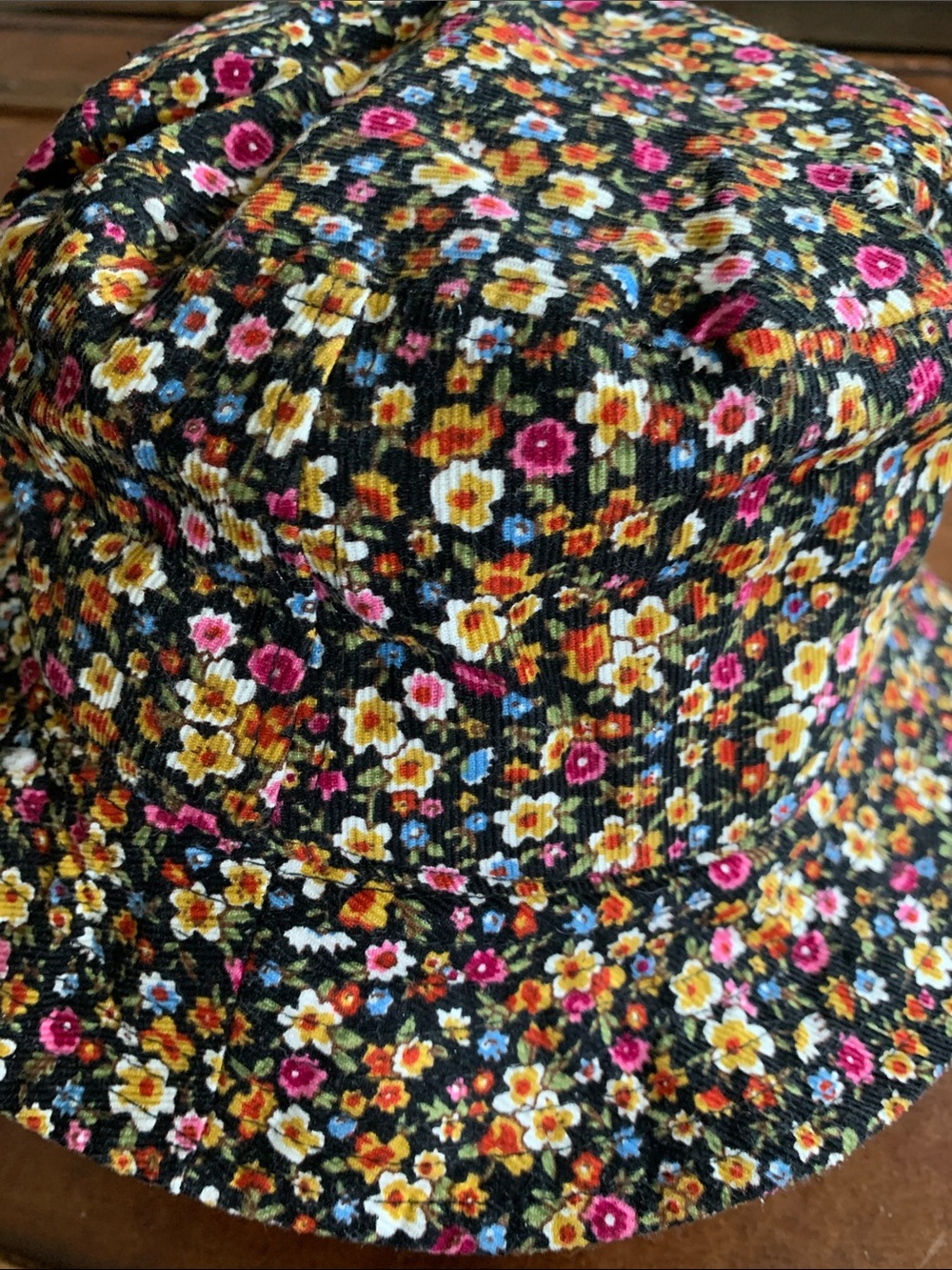 Women's Floral Bucket Hat - Black Multi
